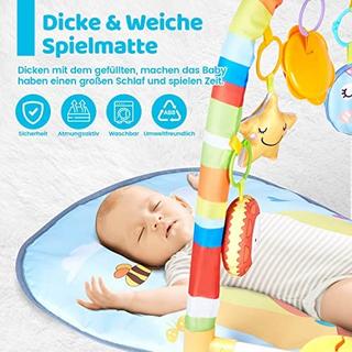 Activity-board  Baby Spielbogen, Spielmatte & Gym mit Musik & Lichtern – Pädagogisches Spielzeug für Baby & 
