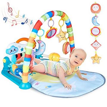 Baby Spielbogen, Spielmatte & Gym mit Musik & Lichtern – Pädagogisches Spielzeug für Baby &