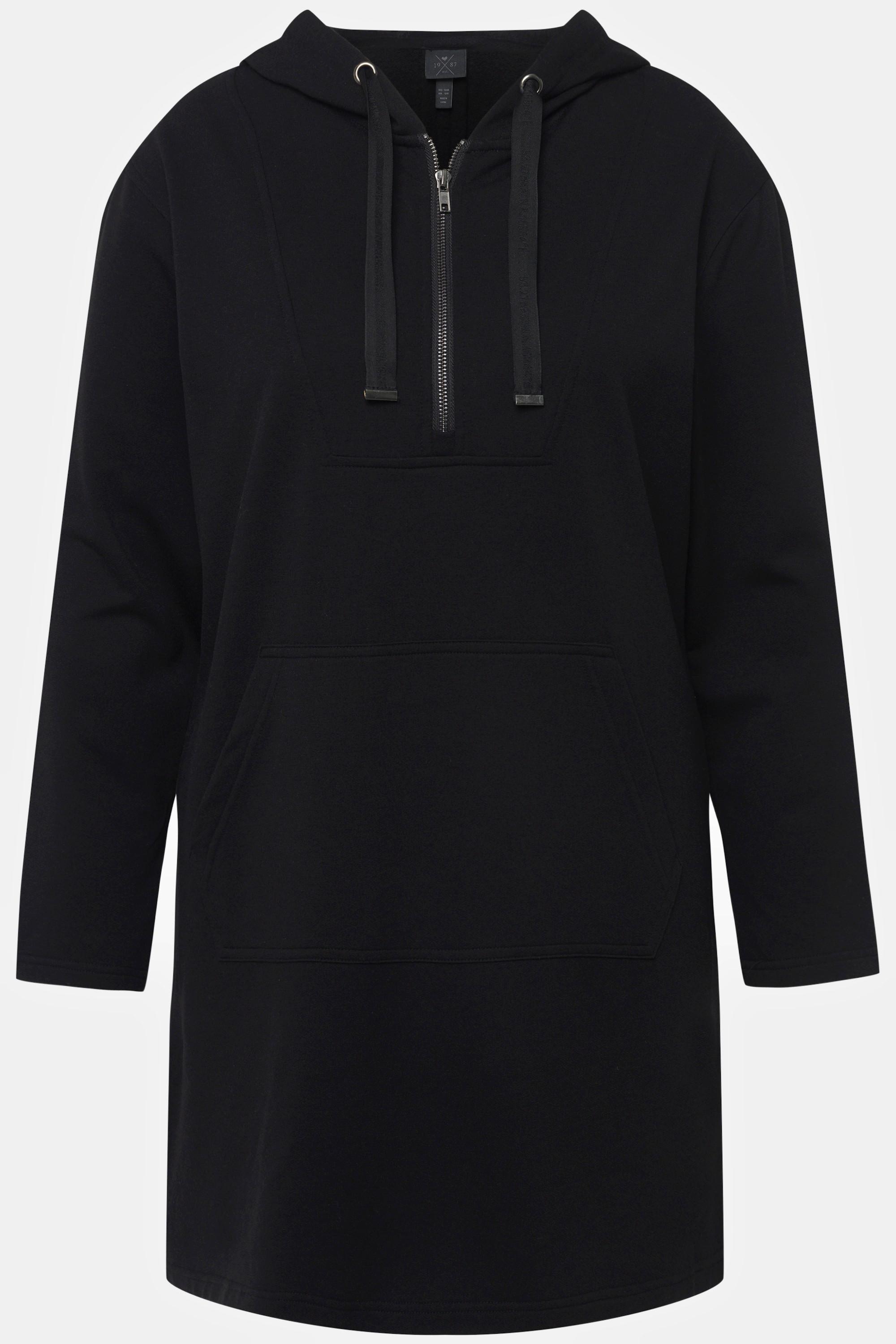 Ulla Popken  Hoodie, Kapuze, Statement-Band, Langarm 