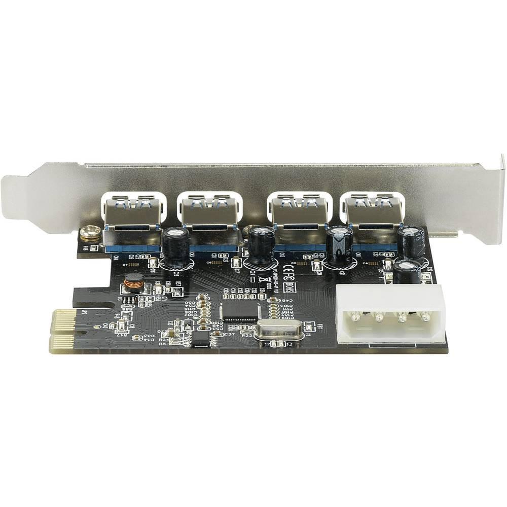 Renkforce  Carte PCI-Express 4 ports USB 3 - 4x externe 