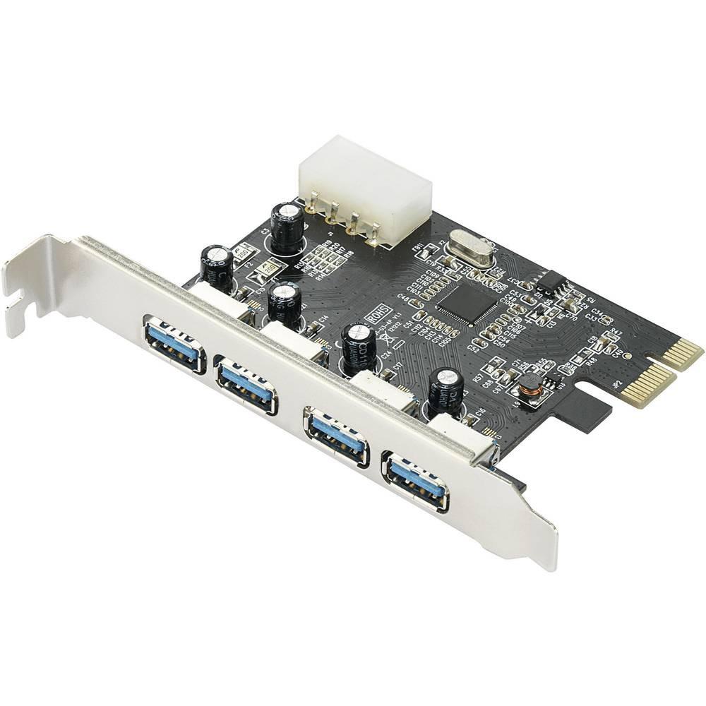 Renkforce  4 Port USB 3 PCI-Express Karte - 4x Extern 