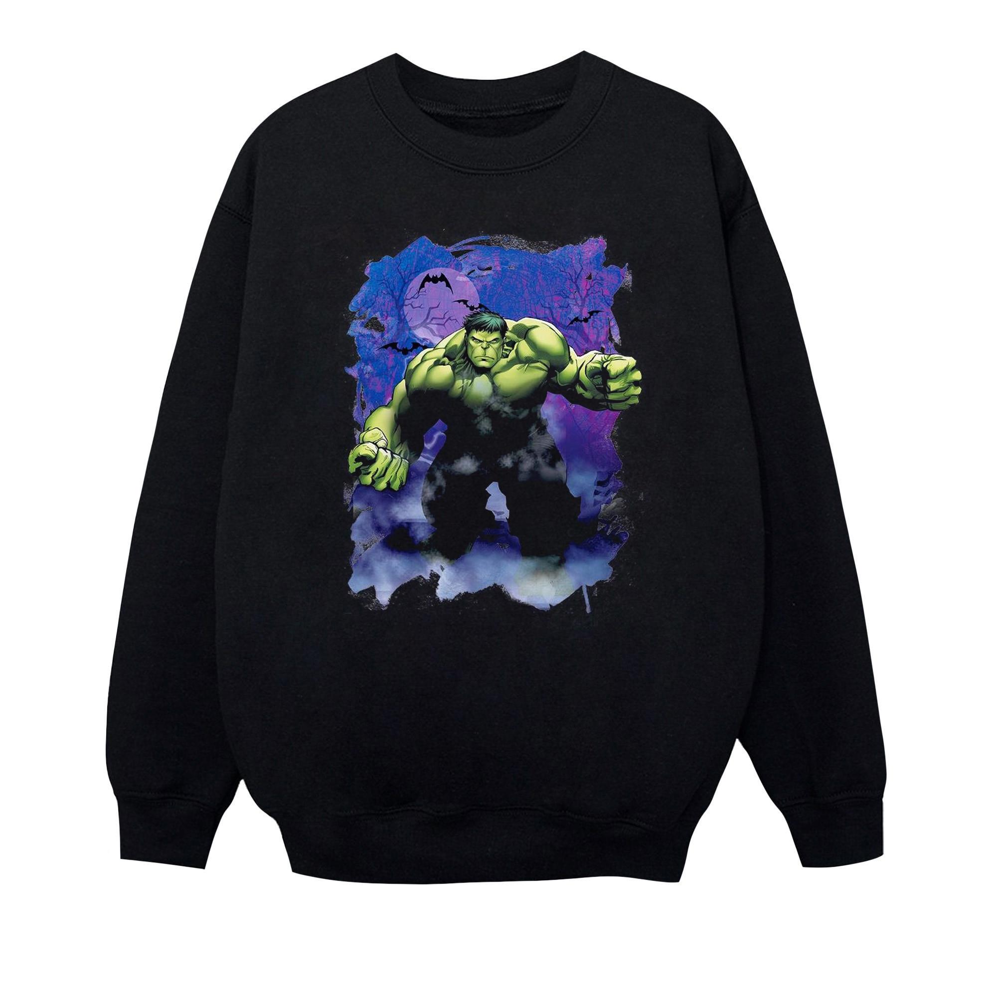 Image of Hulk Halloween Spooky Forest Sweatshirt Unisex Schwarz 128