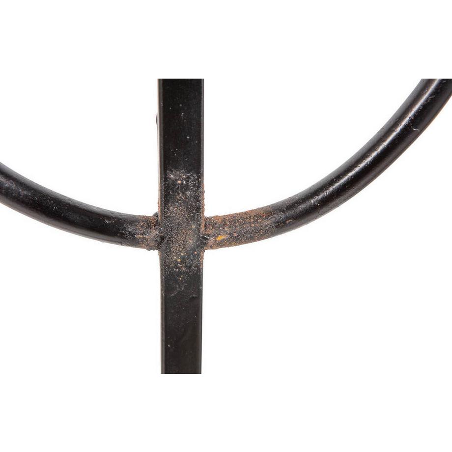 mutoni Portacandele Sterre in metallo 7 candele nero  