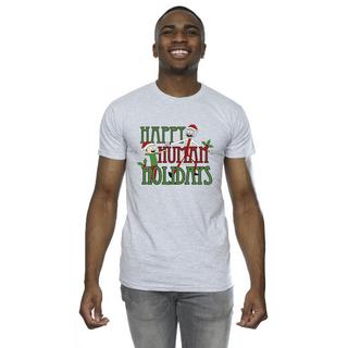 Rick And Morty  Happy Human Holidays TShirt 