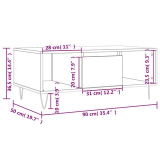 VidaXL Couchtisch holzwerkstoff  