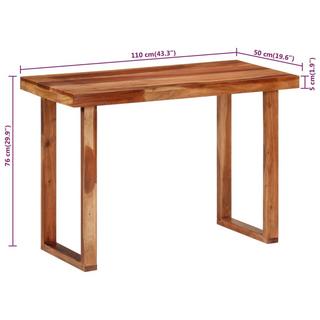 VidaXL Table à manger bois d'acacia  