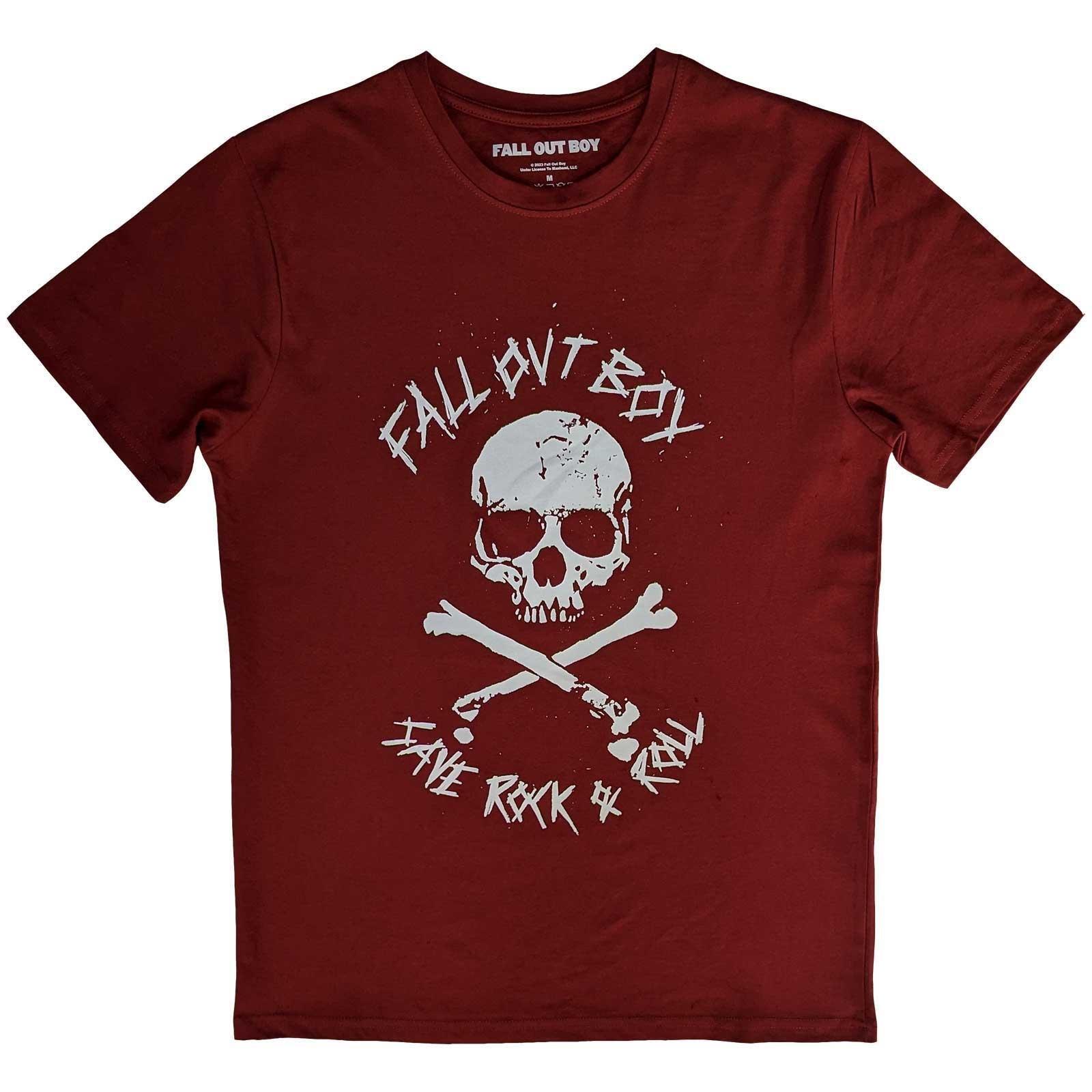 Image of Save Rock And Roll Tshirt Damen Rot Bunt S