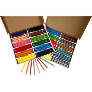 Creativ Company  38080 crayon de couleur Beige, Noir, Bleu, Marron, Vert, Citron vert, Marine, Orange, Rose, Rouge, Violet, Jaune 144 pièce(s) 