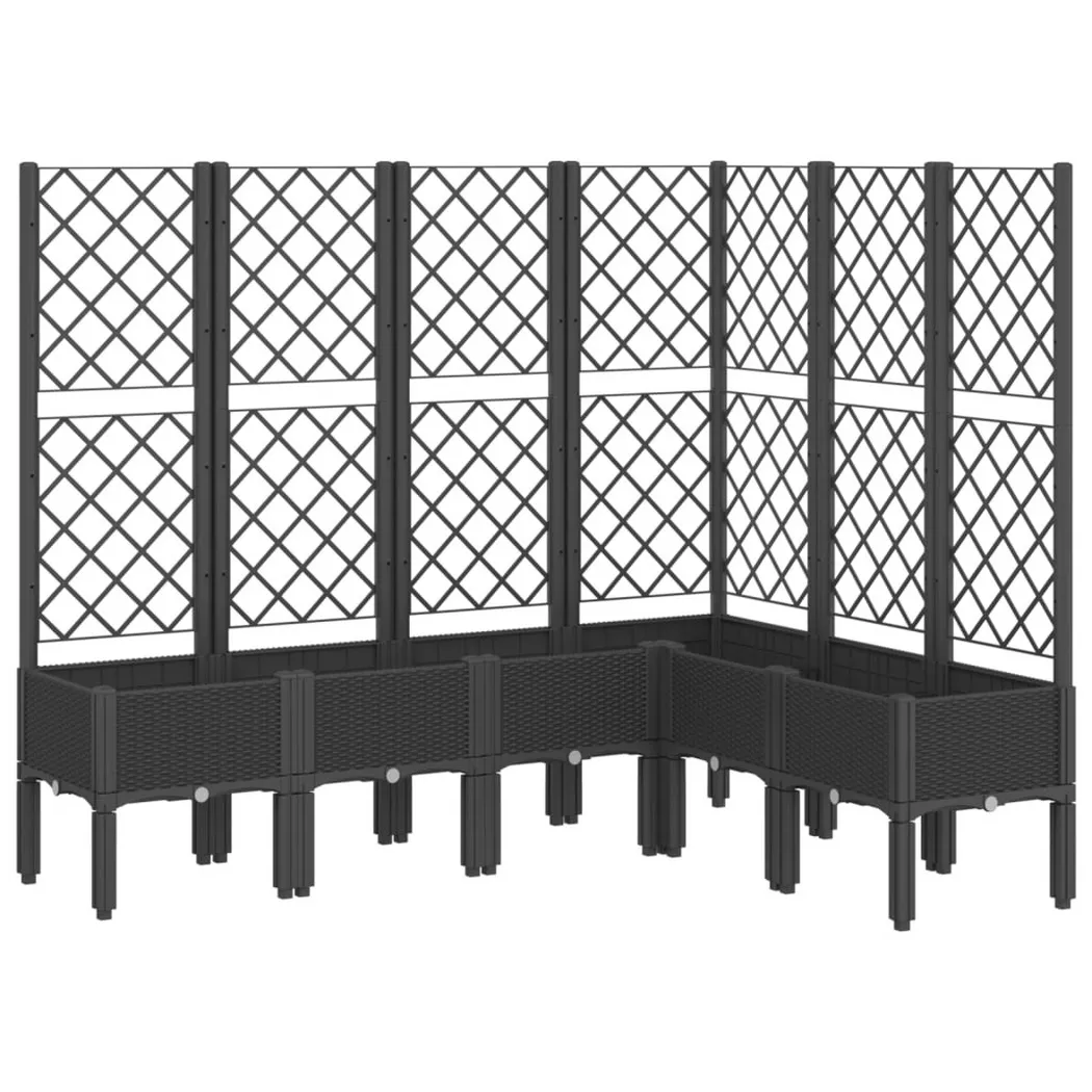 VidaXL - Jardinière polypropylène, One Size, Noir