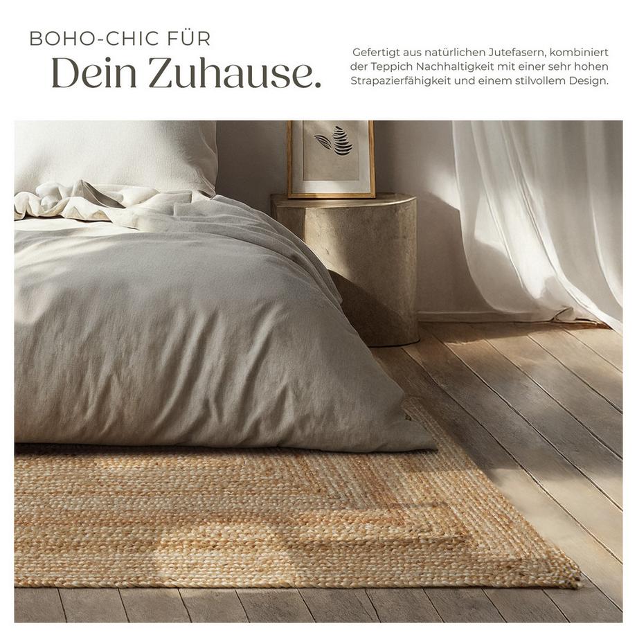 Tectake Tappeto tessuto a mano Glim Diverse misure  