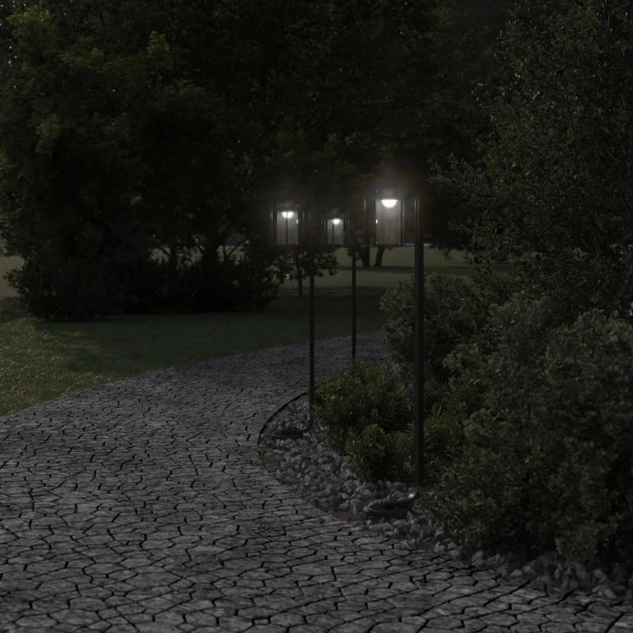 VidaXL Lampadaire d'extérieur acier inoxydable  