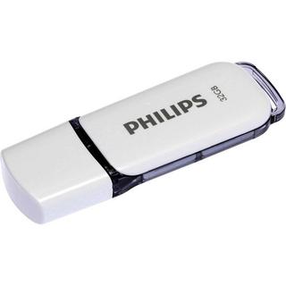 PHILIPS  Snow 32 GB USB 2.0 Flash Drive WeiàŸ 