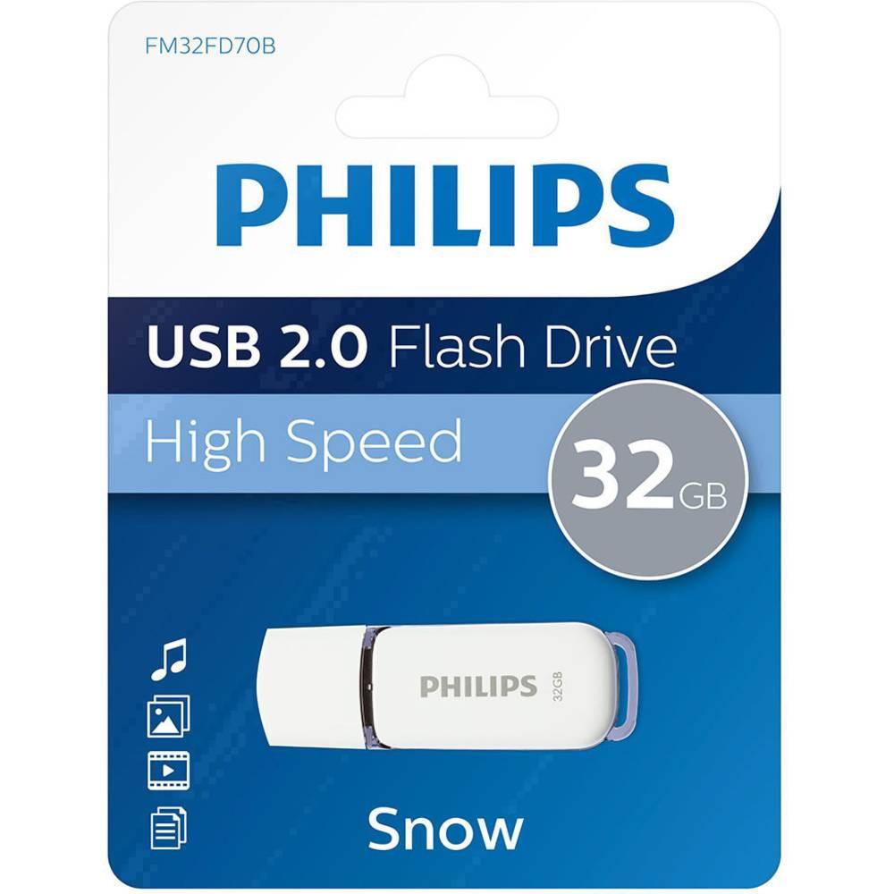 PHILIPS  Snow 32 GB USB 2.0 Flash Drive WeiàŸ 
