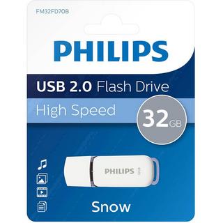 PHILIPS  Snow 32 GB USB 2.0 Flash Drive WeiàŸ 