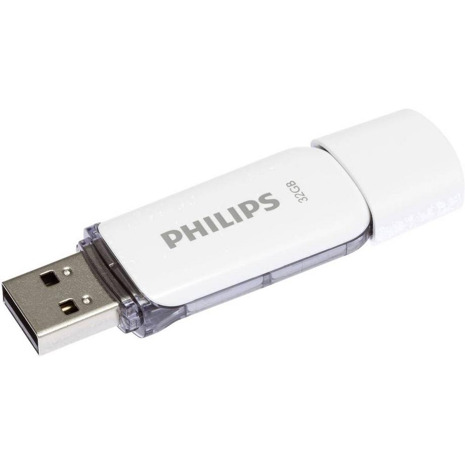 PHILIPS  Snow 32 GB USB 2.0 Flash Drive WeiàŸ 