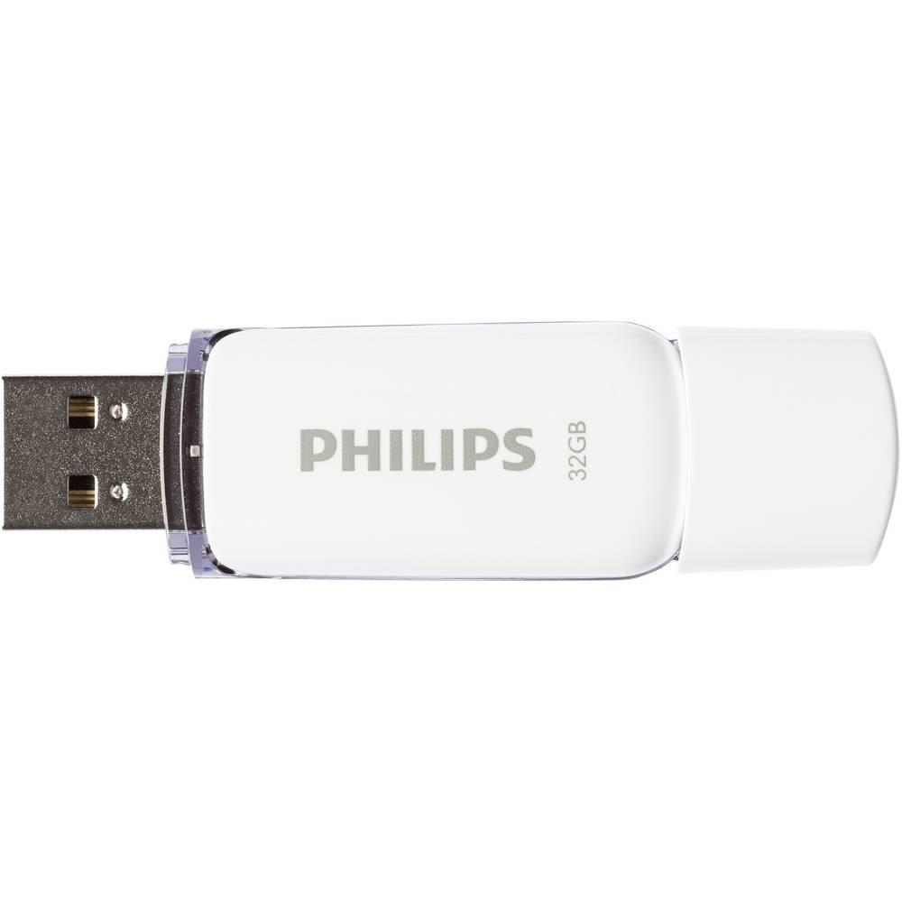 PHILIPS  Snow 32 GB USB 2.0 Flash Drive WeiàŸ 