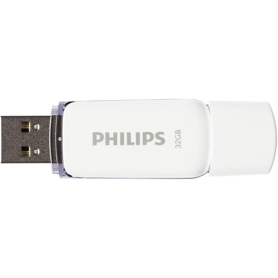 PHILIPS  Snow 32 GB USB 2.0 Flash Drive WeiàŸ 
