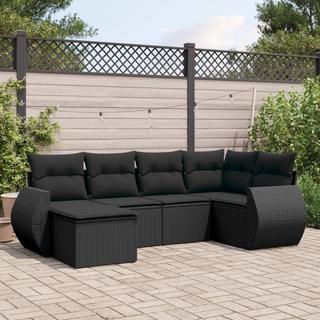 VidaXL Ensemble de canapés de jardin rotin synthétique  