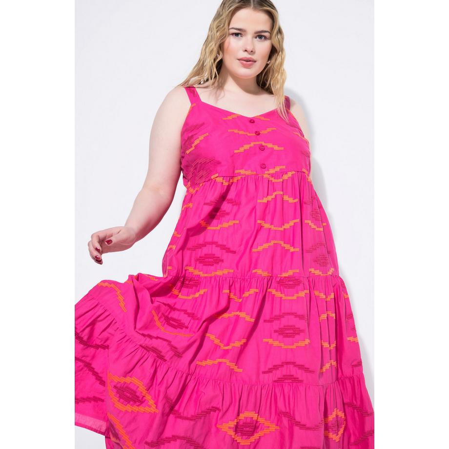 Studio Untold Midikleid A-Linie Stickerei Volants  