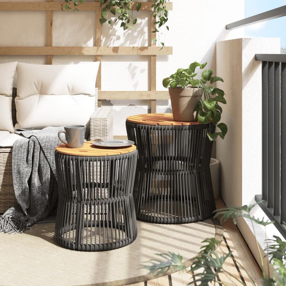 VidaXL Garten beistelltisch poly-rattan  