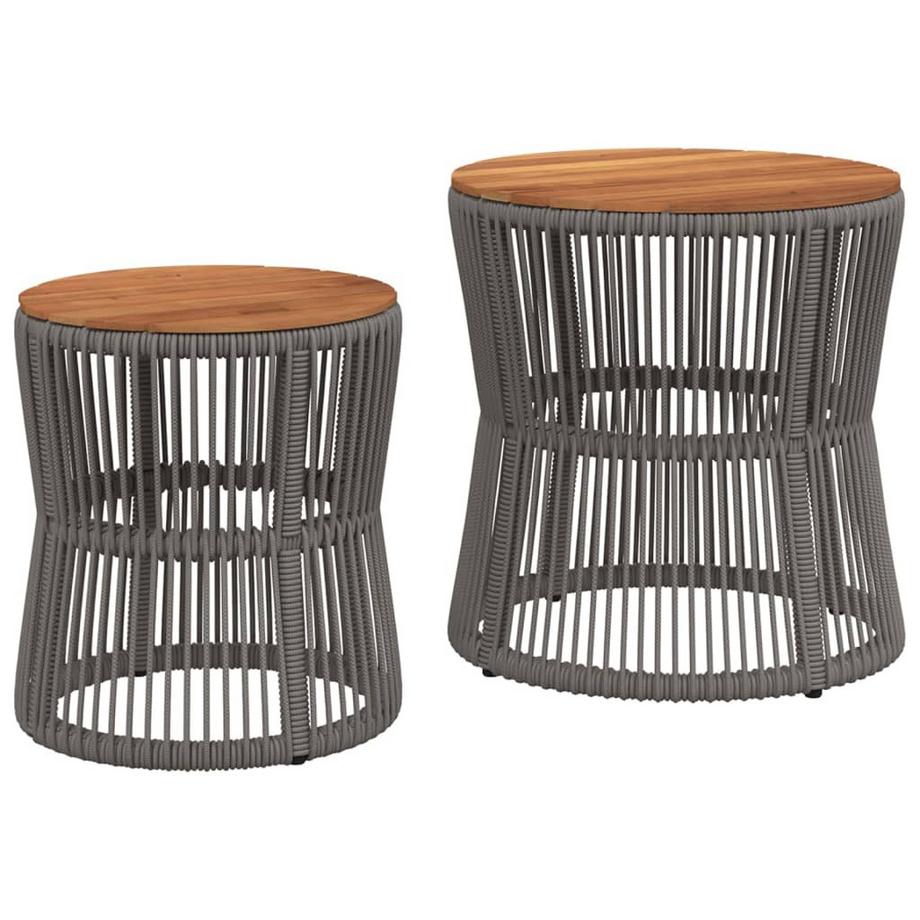 Garten beistelltisch poly-rattan