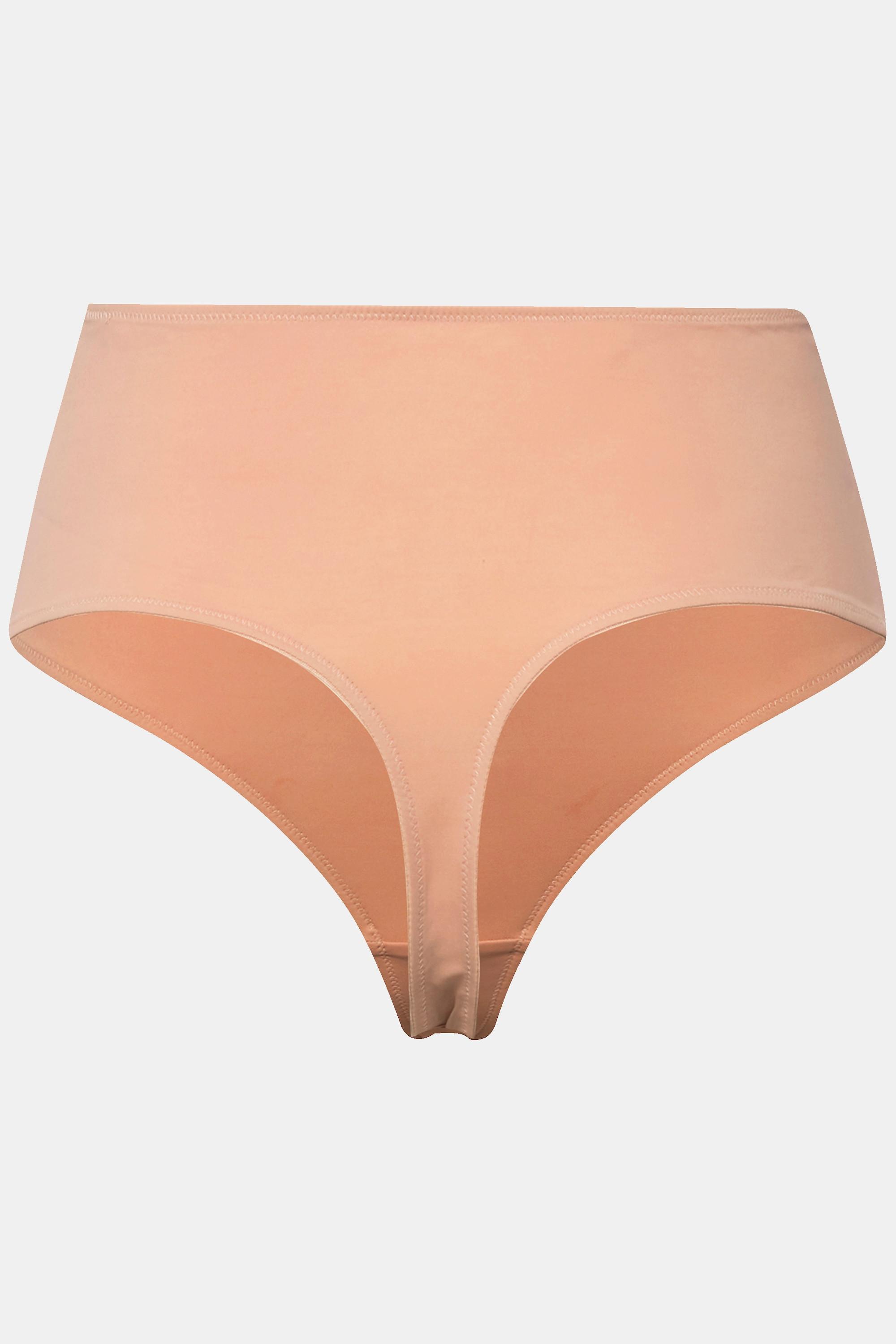 Ulla Popken  String-Panty, besticktes Mesh 