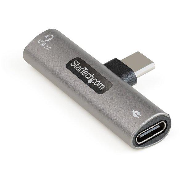 Image of Audioadapter (USB C, Silber, 0.05 m)