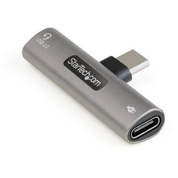 Adattatore USB C di ricarica e audio - Alimentatore USB-C con porta USB-C Audio per cuffie - Caricabatterie USB Type-C PD 60W - Per telefoni/tablet/portatili USB tipo C