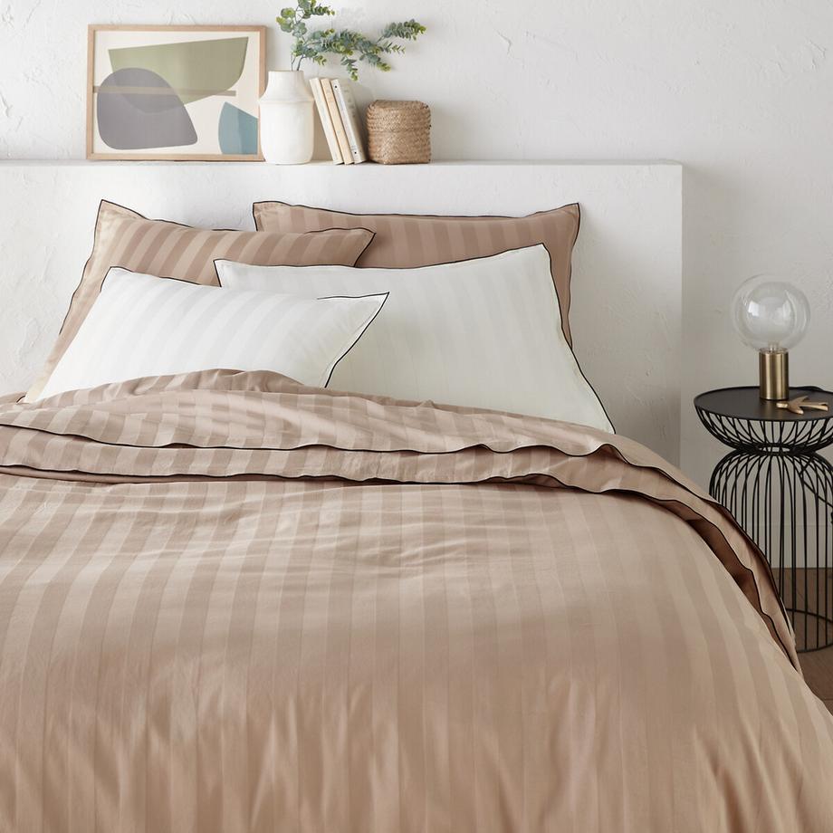 Housse de couette satin de coton lavé