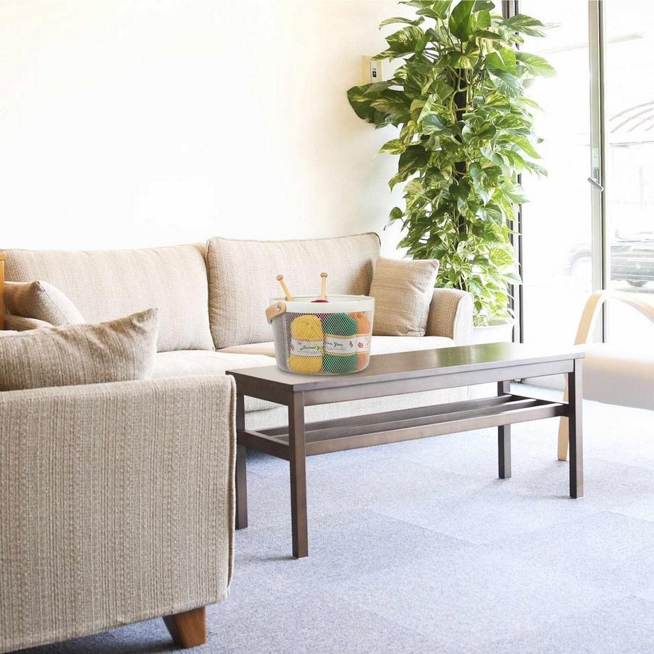 B2X Cestino rotondo in filo metallico con manico  