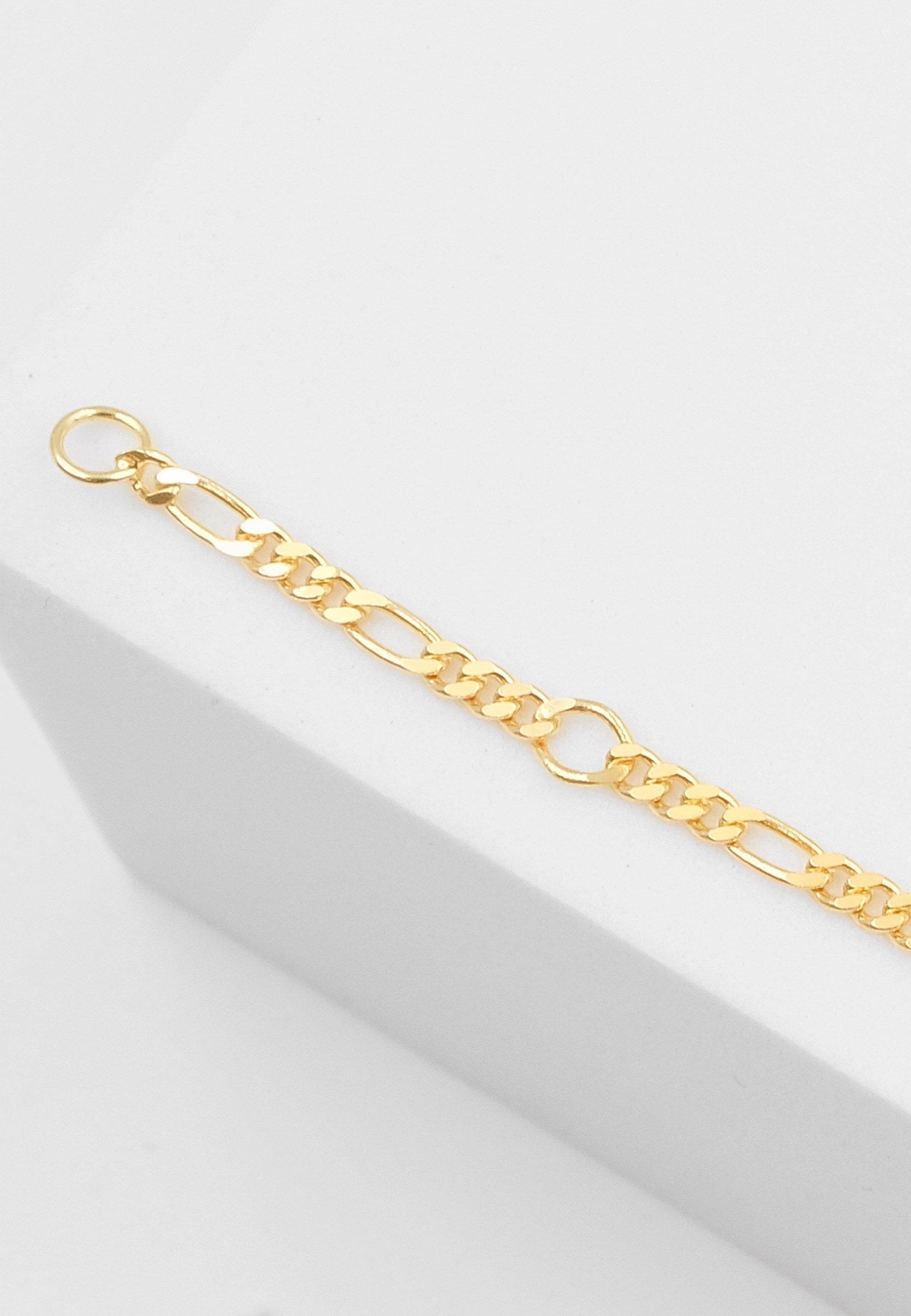 MUAU Schmuck  ID-Bracelet figaro or jaune 750, 2,3mm, 14cm 