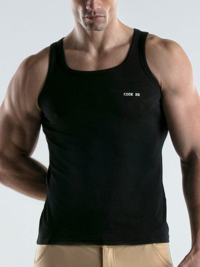 Image of Tanktop Basic Herren Schwarz M