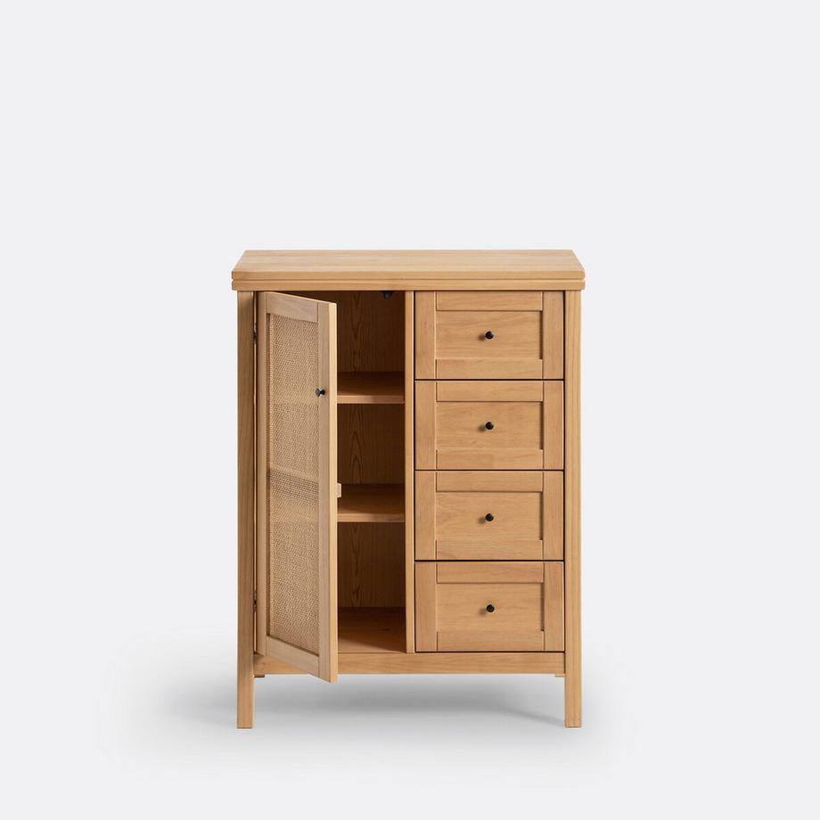 La Redoute Intérieurs Schrank Gabin mit 1 Tür und 4 Schubladen  