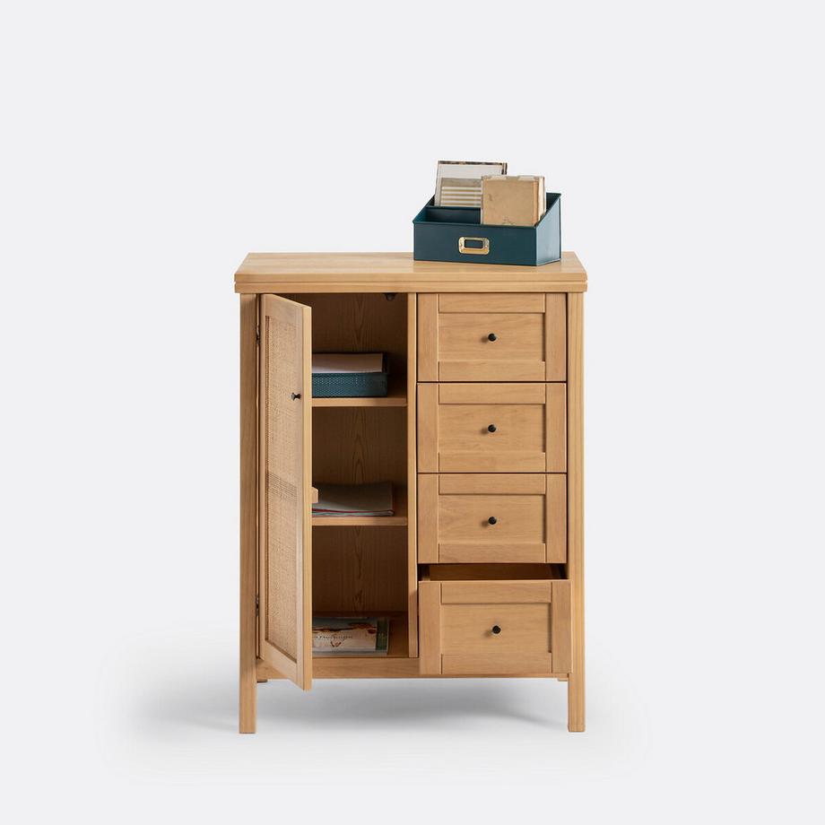 La Redoute Intérieurs Schrank Gabin mit 1 Tür und 4 Schubladen  