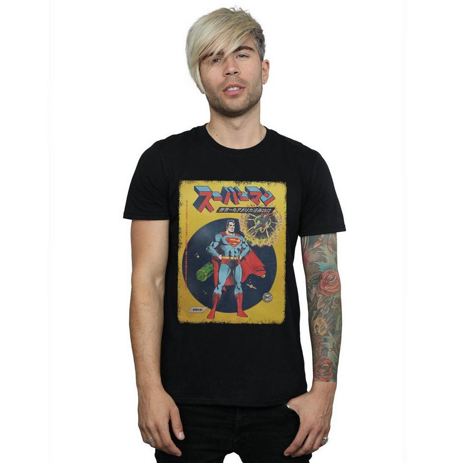 DC COMICS Superman Japanisches Comic Cover T-Shirt  