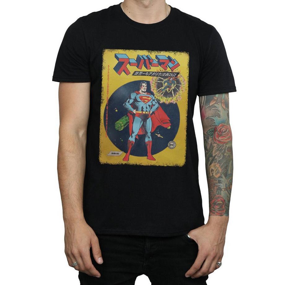 DC COMICS Superman Japanisches Comic Cover T-Shirt  