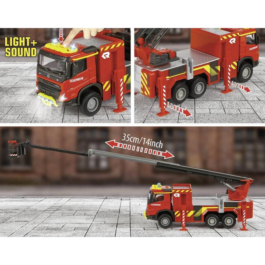 Majorette  Volvo Feuerwehr-Truck mit Licht & Sound 