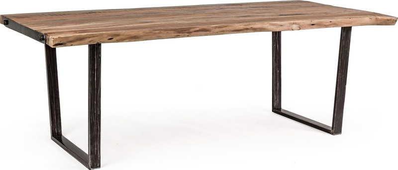 mutoni Table en bois massif Elmer 220x100  