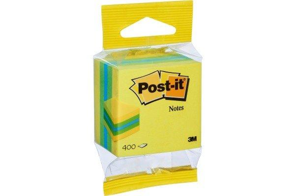 Image of POST-IT Mini Cube 51x51mm 2012-L neon lemon 400 Blatt POST-IT Mini Cube 51x51mm 2012-L neon lemon 400 Blatt