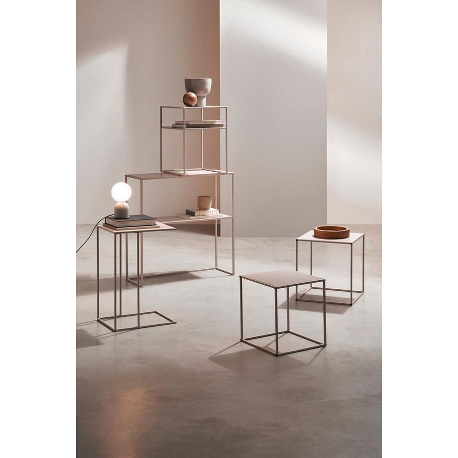 mutoni Table d&#039;appoint Alrik Quadra beige (set de 2)  