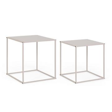 Tavolino Alrik Quadra beige (set di 2)