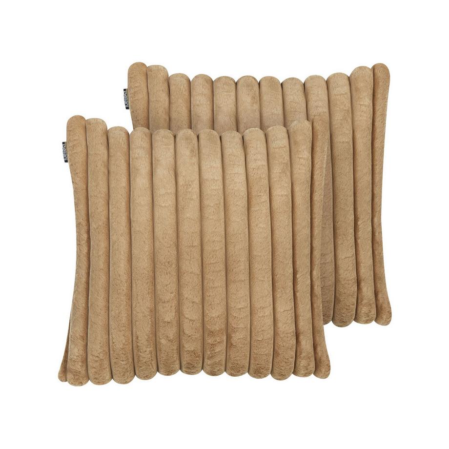 Dekokissen 2er Set aus Webpelz  RAKYA