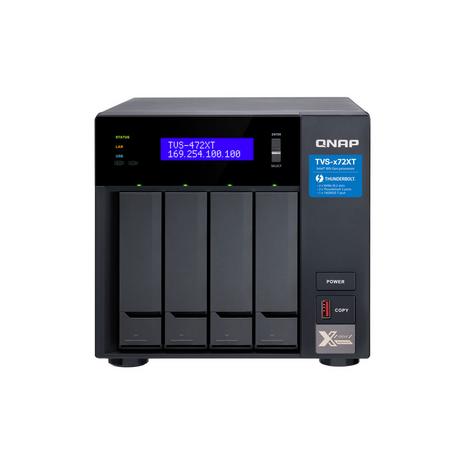 Qnap  TVS-472XT NAS Tower Ethernet/LAN Schwarz 