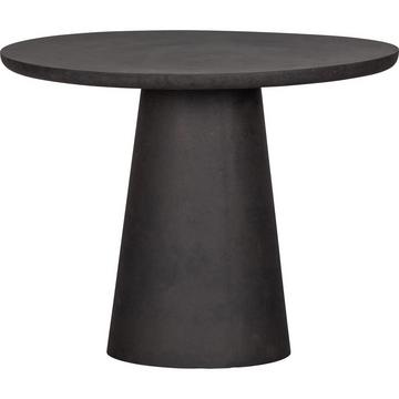 Table à manger Damon ronde aspect béton marron 100x100