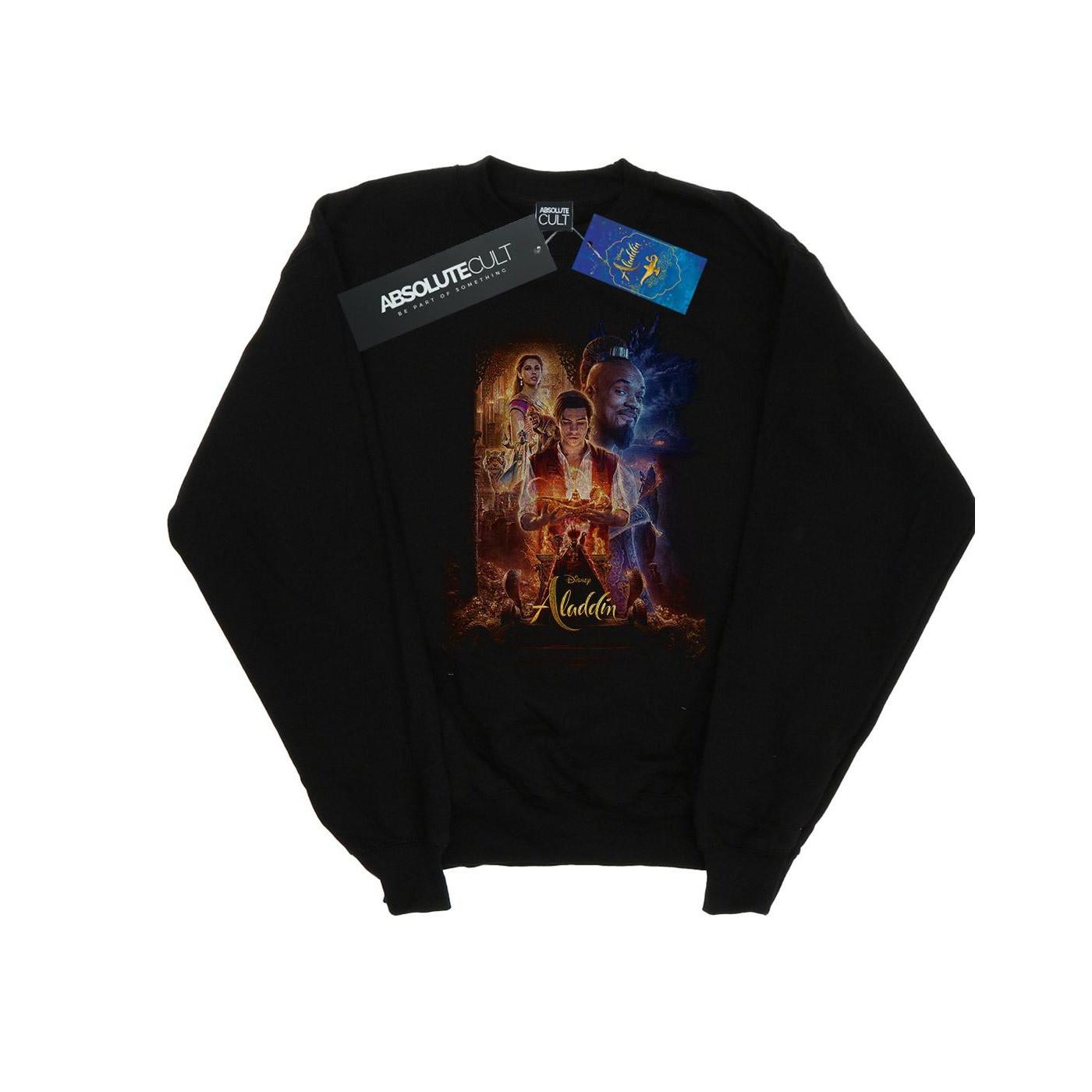 Image of Aladdin Movie Poster Sweatshirt Damen Schwarz S