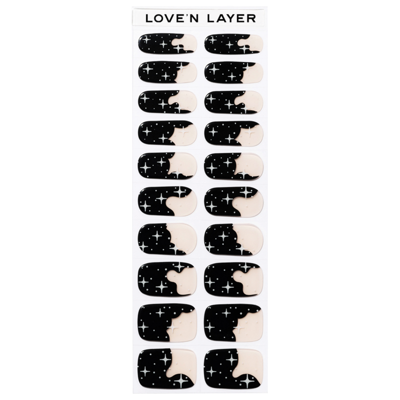 Lovenlayer  Nagelfolie Night Sky Black 