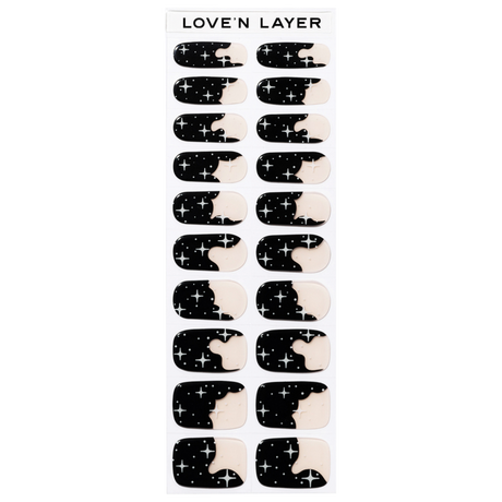 Lovenlayer  Nagelfolie Night Sky Black 