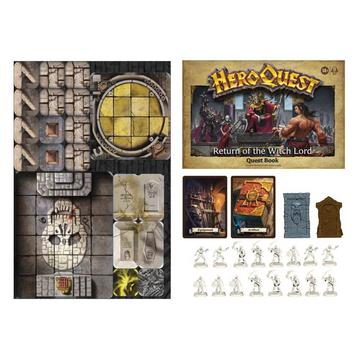 Hasbro Gaming Avalon Hill HeroQuest Return of the Witch Lord Quest Pack Espansione del gioco da tavolo Viaggio/avventura