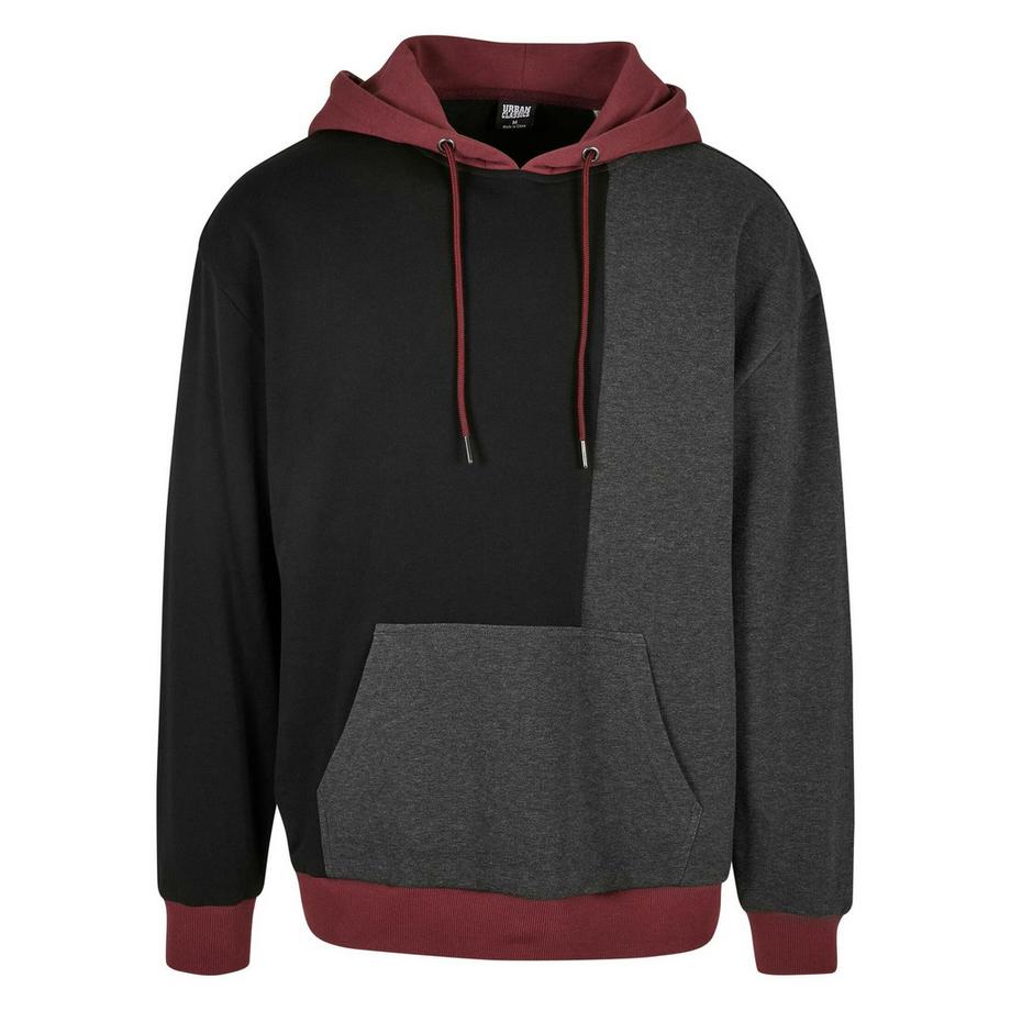 sweatshirt à capuche oversized color block