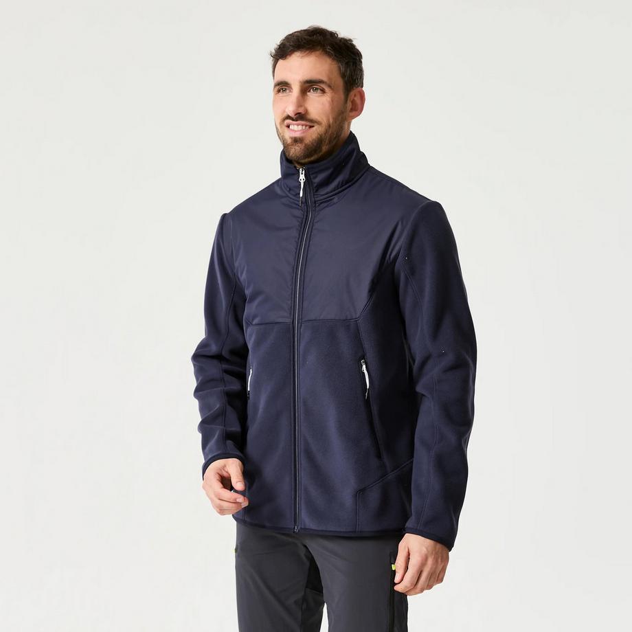 Warme Segel-Fleecejacke , 500 marineblau